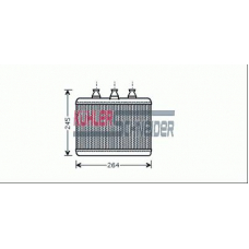 1490021 KUHLER SCHNEIDER Теплообменник, отопление салона