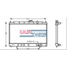 0500001 KUHLER SCHNEIDER Радиатор, охлаждение двигател