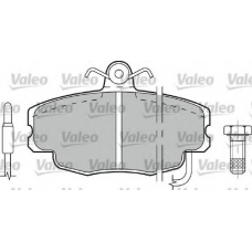 598084 VALEO Комплект тормозных колодок, дисковый тормоз