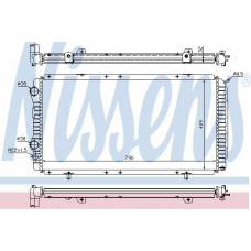 61390 NISSENS Радиатор, охлаждение двигателя