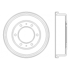MBD236 MINTEX Тормозной барабан