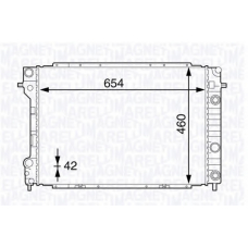 350213130900 MAGNETI MARELLI Радиатор, охлаждение двигателя