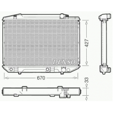 DRM17051 DENSO Радиатор, охлаждение двигателя