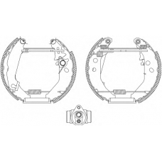 8DB 355 003-781 HELLA Комплект тормозных колодок