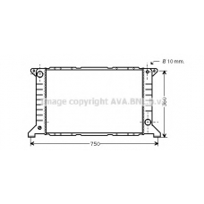 FDA2169 AVA Радиатор, охлаждение двигателя