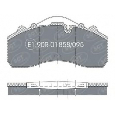 SP 305 SCT Комплект тормозных колодок, дисковый тормоз