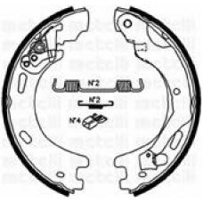 53-0376 METELLI Комплект тормозных колодок, стояночная тормозная с