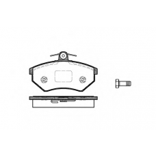 P0343.40 WOKING Комплект тормозных колодок, дисковый тормоз