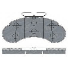 SP 155 PR SCT Комплект тормозных колодок, дисковый тормоз