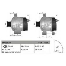 DAN630 DENSO Генератор