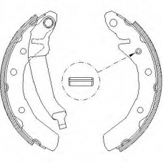 Z4086.00 WOKING Комплект тормозных колодок