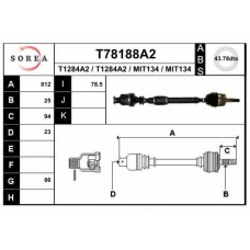 T78188A2 EAI Приводной вал