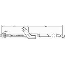 FBH7045 FIRST LINE Тормозной шланг