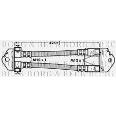 BBH6999 BORG & BECK Тормозной шланг