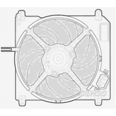 DER09007 DENSO Вентилятор, охлаждение двигателя