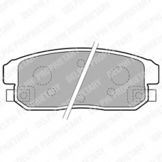 LP1829 DELPHI Комплект тормозных колодок, дисковый тормоз