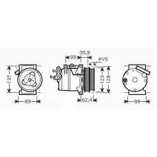 8412971 KUHLER SCHNEIDER Компрессор, кондиционер