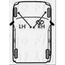 FKB1260 FIRST LINE Трос, стояночная тормозная система