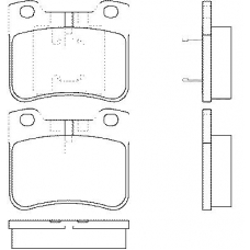 P 61 059 BREMBO Комплект тормозных колодок, дисковый тормоз
