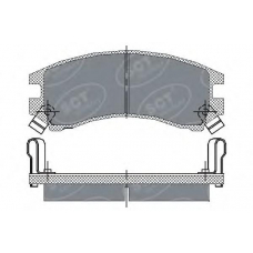 SP 148 SCT Комплект тормозных колодок, дисковый тормоз