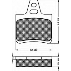 10451 BSF Комплект тормозных колодок, дисковый тормоз