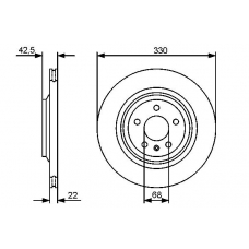 0 986 479 457 BOSCH Тормозной диск