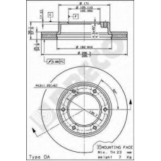 BS 8146 BRECO Тормозной диск