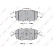 BD2223 LYNX Колодки тормозные передние cit