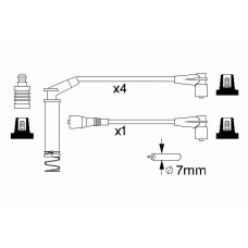 0 986 357 279 BOSCH Комплект проводов зажигания