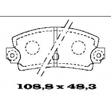BL1052A1 FTE Комплект тормозных колодок, дисковый тормоз