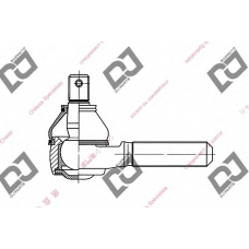 DE1008 DJ PARTS Наконечник поперечной рулевой тяги