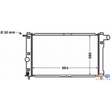 8MK 376 767-211 HELLA Радиатор, охлаждение двигателя