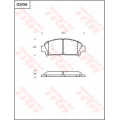 GDB7059 TRW Комплект тормозных колодок, дисковый тормоз