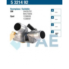 5321492 FAE Термостат, охлаждающая жидкость