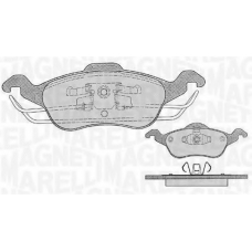 363916060255 MAGNETI MARELLI Комплект тормозных колодок, дисковый тормоз