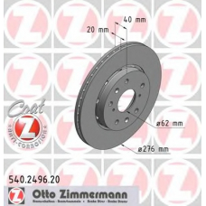 540.2496.20 ZIMMERMANN Тормозной диск