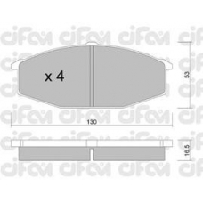 822-490-0 CIFAM Комплект тормозных колодок, дисковый тормоз