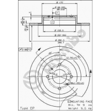 08.5295.20 BREMBO Тормозной диск