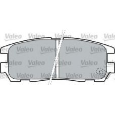 598507 VALEO Комплект тормозных колодок, дисковый тормоз