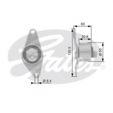 T41156 GATES Натяжной ролик, ремень грм