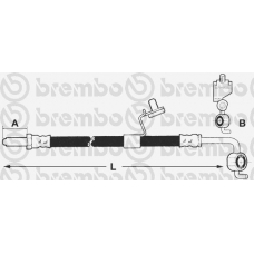 T 24 083 BREMBO Тормозной шланг