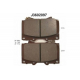 J3602097<br />NIPPARTS<br />Комплект тормозных колодок, дисковый тормоз
