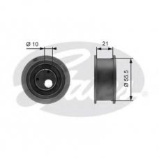 T42042 GATES Натяжной ролик, ремень грм