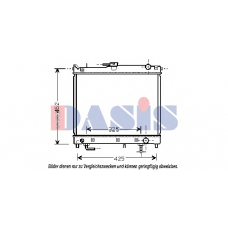 320047N AKS DASIS Радиатор, охлаждение двигателя