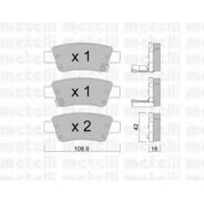 22-0790-0 METELLI Комплект тормозных колодок, дисковый тормоз