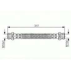 1 987 476 539 BOSCH Тормозной шланг