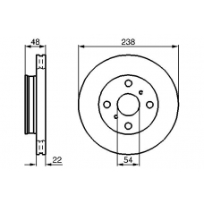 0 986 478 857 BOSCH Тормозной диск