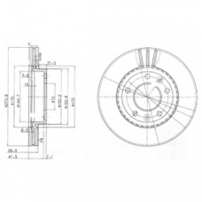 BG4015 DELPHI Тормозной диск