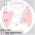 24415.190.1 ZIMMERMANN Комплект тормозных колодок, дисковый тормоз