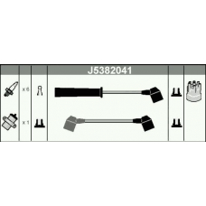 J5382041 NIPPARTS Комплект проводов зажигания